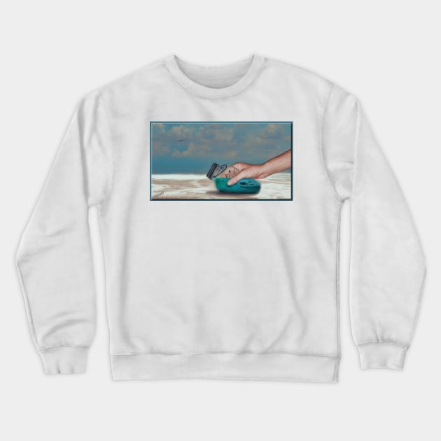 Beachcombing Crewneck Sweatshirt by rgerhard